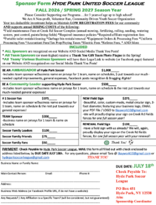 HPUS Sponsor Form