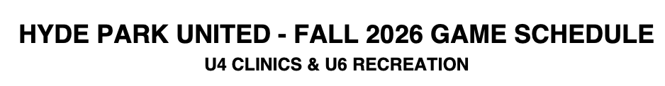 HPUS FALL 2026 U4 - U6 SCHEDULE TITLE
